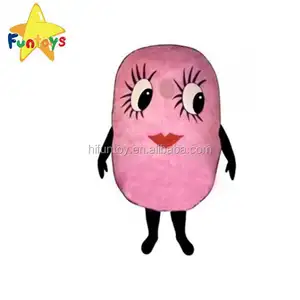 Funtoys Berwarna Merah Muda, Merah Muda Cotton Candy Cosplay Kostum Maskot