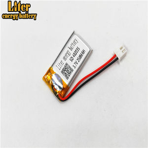 Plug <span class=keywords><strong>2</strong></span>,0-<span class=keywords><strong>2</strong></span> p 402035 250 mAh <span class=keywords><strong>3</strong></span>,7 V rechargeable LiPo battery solar Li ion polymer lithium battery with PCM - Product Image 1