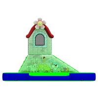 Château gonflable à rebond avec toboggan, thème licorne, haute qualité, nouveau design, maison, château gonflable