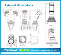 OMH60 산업용 정밀 전위차계 또는 홀 유형 조이스틱