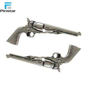 Chất Lượng Cao Kim Loại Súng Ve Áo Pins Bán Buôn 3D Kẽm Hợp Kim Quần Áo Phụ Kiện Trâm Thiết Kế Tùy Chỉnh Phim Hoạt Hình Kim Loại Súng Pin - Product Image 5