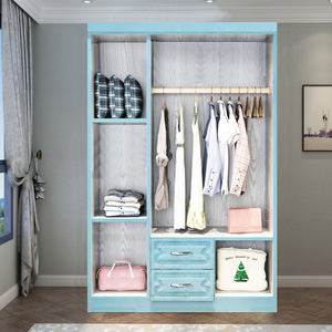 Zizhizhiqu — armoire en bois à personnaliser, 4 portes, 500mm de largeur, pour enfants du moyen-orient, divers couleurs de garde-robe en plastique PVC - Product Image 6