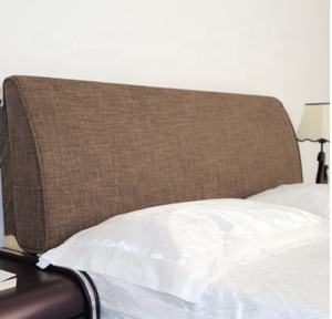 Divano In lino Grande Morbido <span class=keywords><strong>letto</strong></span> Imbottito Supporto di Lettura Testata <span class=keywords><strong>con</strong></span> Triangolare Cuneo Cuscino Dello Schienale cuscino - Product Image 4
