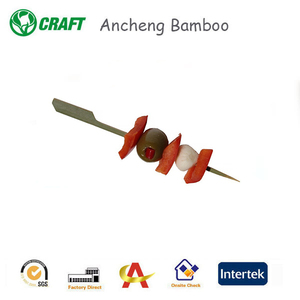 Japonés en forma de pistola hamburguesa selecciones giro azúcar palillos brochetas de bambú plana - Product Image 4