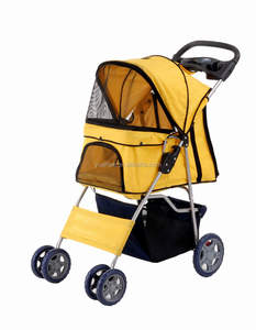 yellow dog stroller