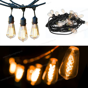 Bán Buôn Festoon Chiếu Sáng S14 St64 Edison Bulbs 14.6M 48f Không Thấm Nước Ngoài Trời <span class=keywords><strong>Led</strong></span> <span class=keywords><strong>String</strong></span> <span class=keywords><strong>Lights</strong></span> - Product Image 2