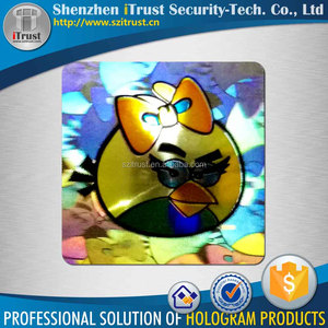Vendita calda A Buon Mercato a prova di manomissione logo personalizzato ologramma 3D lente a specchio autoadesivo occhio di gatto - Product Image 3