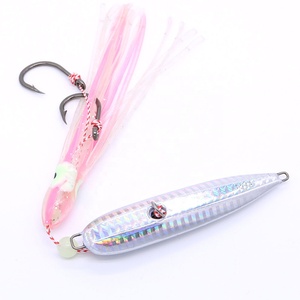 Iscas de lula de pesca inchiku, isca de metal 120g, parte inferior do metal, saia polvo, com gancho de ajuda, chumbo, peixe lenta, jig