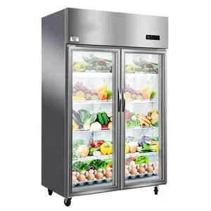 Refrigerador comercial de cozinha vertical com porta com fechamento automático novo estilo com preço de fábrica (HG1.0L2F)