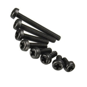 M2 M2.5 एम एम M6 सफेद काले क्रॉस पैन दौर सिर नायलॉन प्लास्टिक शिकंजा - Product Image 5