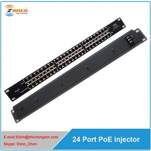 หัวฉีด Passive POE แบบแร็คเมาท์หลายพอร์ต24พอร์ตสำหรับอุปกรณ์ Non- PoE 24พอร์ตเช่น <span class=keywords><strong>UBNT</strong></span> - Product Image 4