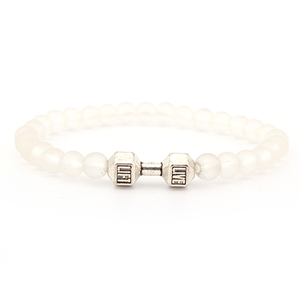 Csja — bijoux en pierre d'agate noire, 8mm, pour hommes, perles de yoga, Fitness, à la mode, nouvelle collection - Product Image 4