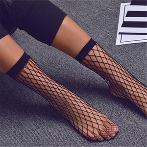 Calzini <span class=keywords><strong>a</strong></span> <span class=keywords><strong>Rete</strong></span> Sexy Punk per Donne e Ragazze, Neri, Traforati, Traspiranti, Gotici, Elasticizzati, Corti alla Caviglia - Product Image 4