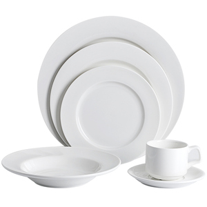 Fábrica Chaozhou aparato banquete blanco brillante China cena conjunto vajilla conjunto de cena de cerámica de ~ - Product Image 1