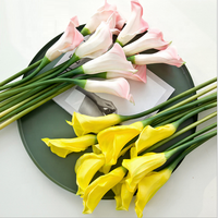 O-1019 Prix de gros, taille personnalisée 63 cm, fleurs de lys artificielles en PU au toucher réel, en vente
