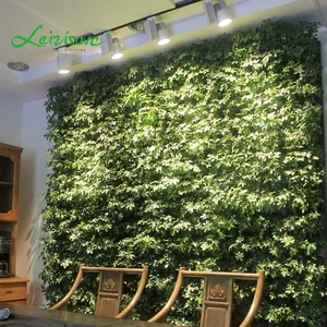 Leizisure atacado vertical sistema hidropônico, jardim verde paredes vivas vaso de plantas artificial plantador
