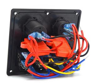 <span class=keywords><strong>Interruptor</strong></span> basculante de 4 bandas de 12V + cargador <span class=keywords><strong>USB</strong></span> dual 3.1A + panel de <span class=keywords><strong>interruptor</strong></span> de voltímetro - Product Image 3
