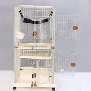 Nieuwe Ontwerp Huisdier Kat Kooi Appartement Met Wielen - Product Image 5