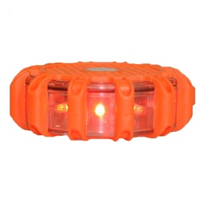 Kit de alarme recarregável de led, 6 unidades, equipamento de estrada, 16 led