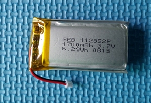 Rechargeable GEB112852 3.7 v 1700 mah lithium polymère batterie pour mobile téléphone - Product Image 1