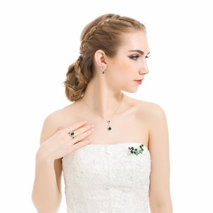 Forme Teemi gros Top qualité plaqué rhodium Fleur Zircon Pavée femmes Dress Fashion Party Boucles d'oreilles Cubic Bijoux de mar - Product Image 5
