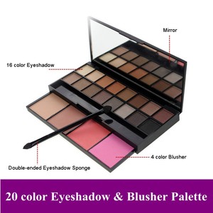 Ojos Rubor Set de Maquillaje Cosméticos Paleta de <span class=keywords><strong>colores</strong></span> Cálidos Sombra de Ojos + Blush Cosméticos conjunto - Product Image 1