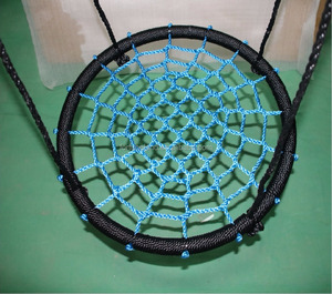 Ayunan <span class=keywords><strong>Patio</strong></span> Logam Satu Kursi dengan Desain Modern dan Bantal Tahan Air untuk Dewasa dan Anak-Anak Penggunaan Luar Ruangan - Product Image 3