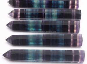 Alta calidad al por mayor Magic Rainbow natural fluorita cuarzo cristal punto/<span class=keywords><strong>varita</strong></span> para <span class=keywords><strong>la</strong></span> venta - Product Image 2