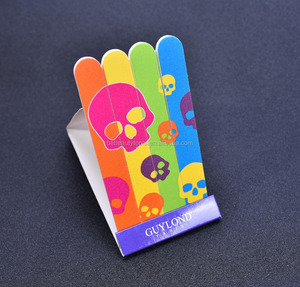 Cosmetic Halloween Festival Design Manicure Nail Buffer Files Mini Emery Boards Match Box