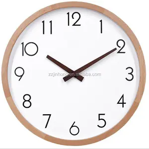 <span class=keywords><strong>Horloge</strong></span> murale <span class=keywords><strong>en</strong></span> <span class=keywords><strong>bois</strong></span> rond de 12 pouces, style tendance, quartz - Product Image 1
