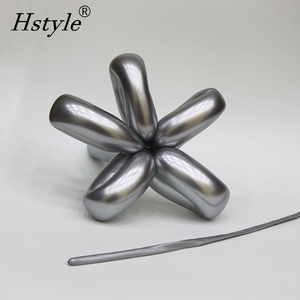 Kit de 100 Globos Metálicos Largos de 260 con Bomba, Globos de Látex Cromados Brillantes para Animales de Globo SBR045 - Product Image 5