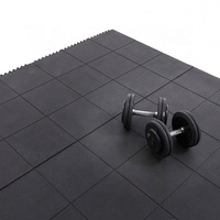 Bestseller Anti-Ermüdungs-Bodenmatte für Fitnessstudios, Solide Verzahnte Langlebige Gymnastikmatte 90x90cm