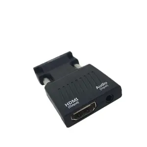 الجملة عالية الجودة VGA إلى محول HDMI 1080P ذكر إلى أنثى محول الصوت إدخال بيانات USB كابل الطاقة الكمبيوتر إلى شاشة التلفزيون الساخن