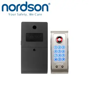 Nordson teclado 3 x pila AA Tarjeta TM Salud y Fitness clubes de acero inoxidable gabinete cerradura puerta Lector RFID bloqueo