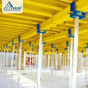 ZULIN Modular Timber Slab Table Formwork System Graphic Design Contemporary Or Customized Online Technical Support Yellow Blue