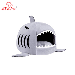 ZYZ summer shark shape cave pet bed for dog and cat pet single home with the price best - Product Image 1