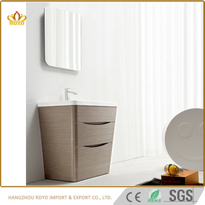 Piedra Artificial cuenca mdf espejo de <span class=keywords><strong>baño</strong></span> con espejo de esquina del gabinete del fregadero - Product Image 1