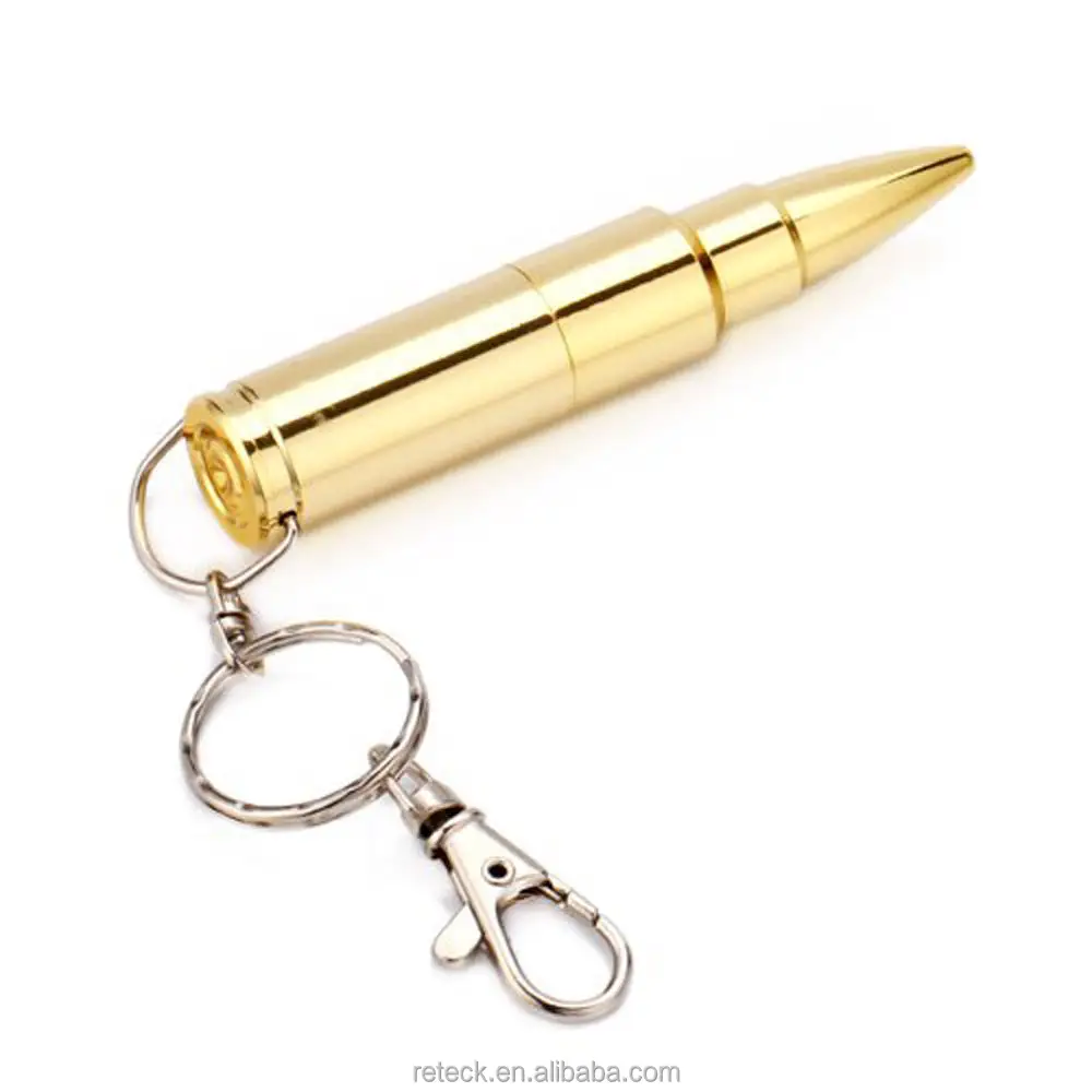 32GB 64GB thumb drive usb stick 3.0 silver gold Bullet Metal Keychain USB flash drive