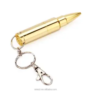 32GB 64GB thumb drive usb stick 3.0 silver gold Bullet Metal Keychain USB flash drive