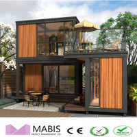 Villa de maison en bois, pièces de luxe préfabriquées à deux étages, à vendre