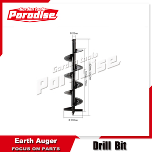 Outils De Jardin Robustes 300mm Métal Forets À Tarière - Product Image 5