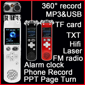 MP3 + Laser 8G/16G/32G Construido En USB 2.0 Mucho Tiempo Micrófono Digital Pen Drive Audio Grabador <span class=keywords><strong>de</strong></span> Voz Con Pantalla - Product Image 3