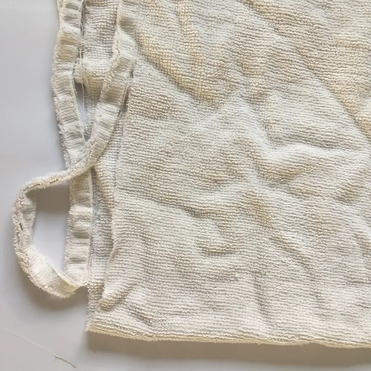 Chiffon en coton 100% serviette blanche chiffon en coton hôtel vieille serviette Textile déchet atelier vêtements de nettoyage
