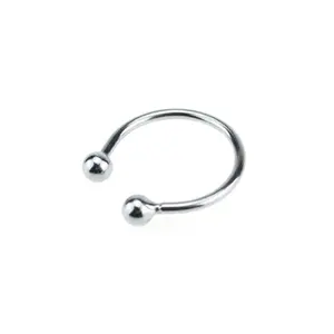 Cock ring In Acciaio Inox Con Bead Espulsione Ritardo Per Gli Uomini