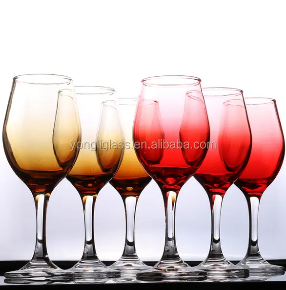 Senza piombo di vino di cristallo di vetro/colorato bicchiere di vino calice/decorazione di <span class=keywords><strong>natale</strong></span> di vetro di vino