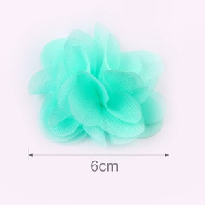 3D Sifon Kain Bunga Cluster Tepi Renda Pita Trim Kain Organza Applique Gaun Aksesoris Jahit - Product Image 2