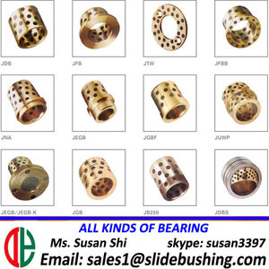 Faites glisser la bague de glissement acier de 흑연 de palier de PTFE de 청동 en laiton de cuivre 오일리스 douille - Product Image 6