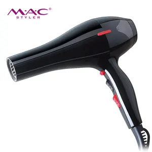 Professional Black Blow Dryer Barber Salon Home AC Motor 2200w ionic Blower Machine Hair Dryer