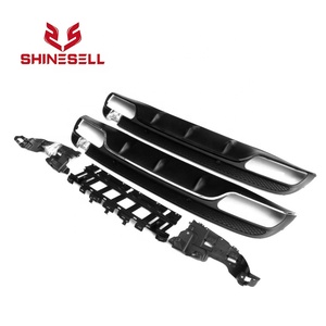 Ap02 — Kit de diffuseur arrière avec tuyau d'échappement, tout noir, style AMG, pour <span class=keywords><strong>Mercedes</strong></span> <span class=keywords><strong>Benz</strong></span> W205 4 portes C classe 2015-2018 - Product Image 3