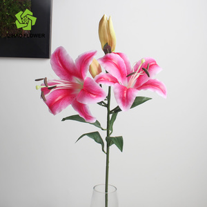 Fournisseur de la chine usine de fleur artificielle manufacture <span class=keywords><strong>en</strong></span> plastique fleur de <span class=keywords><strong>lys</strong></span> - Product Image 1